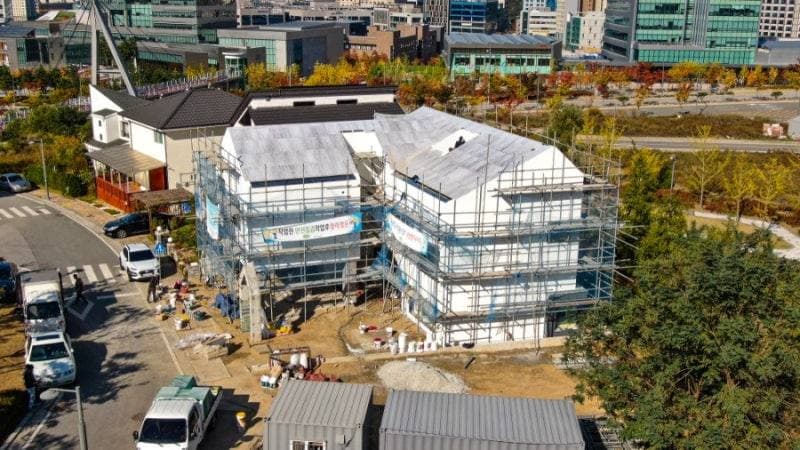 원주시 반곡동 PAREX DPR STUCCO 외단열 시공 공정 사진 6