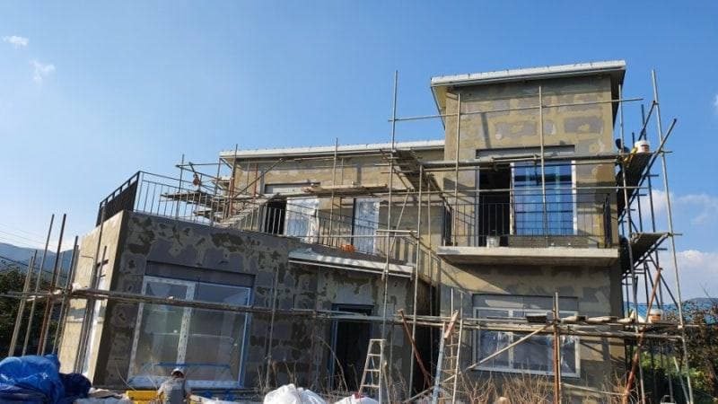 경북 청도군 이서면 PAREX DPR 외단열 시공 공정 사진 3