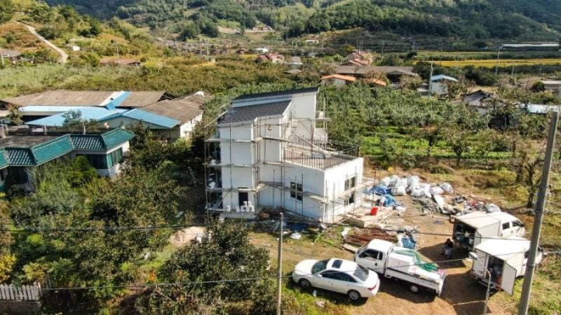경북 청도군 이서면 PAREX DPR 외단열 시공 공정 사진 6