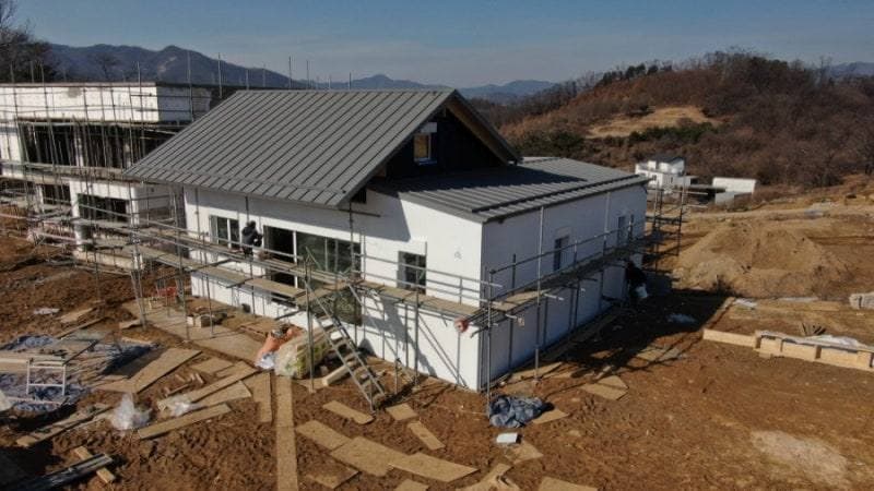 양평군 강상면 PAREX Aqua-Sol 외단열 시공 공정 사진 6