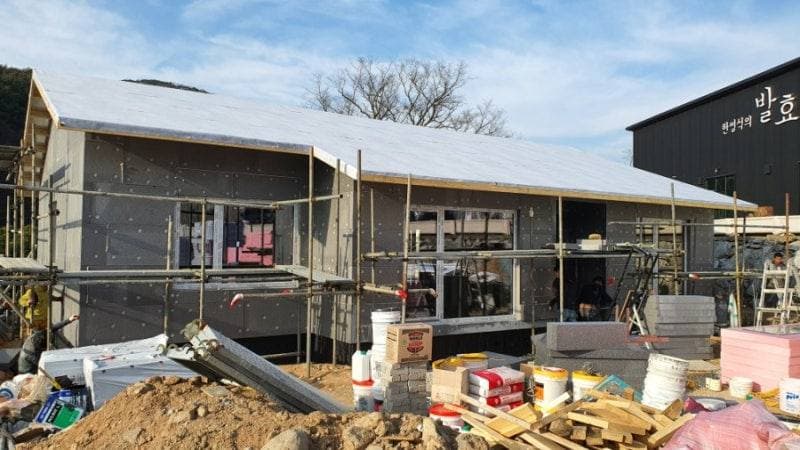 전북 정읍시 PAREX DPR STUCCO 외단열 시공 공정 사진 1