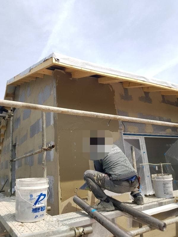 전북 정읍시 PAREX DPR STUCCO 외단열 시공 공정 사진 4