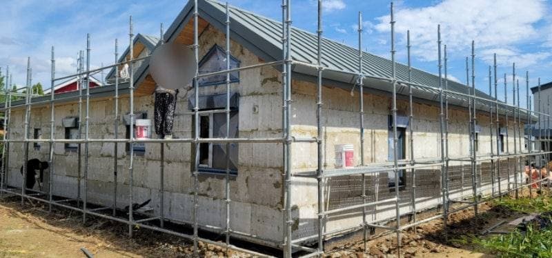 전북 완주군 구이면 파렉스 디피알 불연외단열미장마감 현장