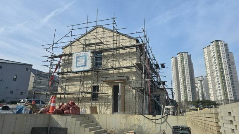 세종시 한솔동 외단열미장 외단열 시공 공정 사진 5