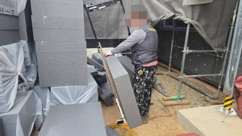 전주시 덕진구 송천동 2가 외단열미장 공사 현장