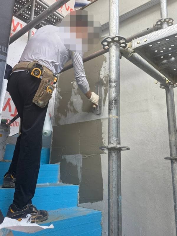 전남 담양군 대덕면 불연 외단열미장마감 외단열 시공 공정 사진 3