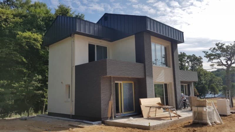 원주시 문막읍 PAREX Variance Tiera Plaster 현장