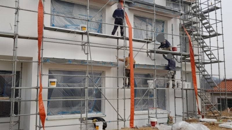 용인시 처인구 사암리 PAREX DPR STUCCO 외단열 시공 공정 사진 2