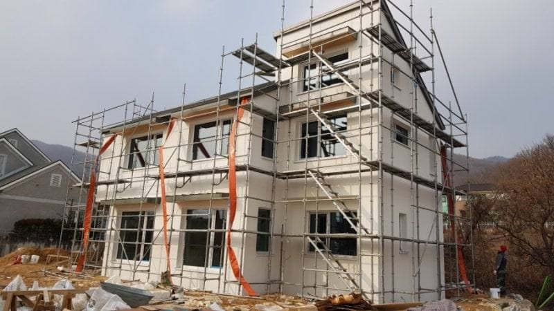 용인시 처인구 사암리 PAREX DPR STUCCO 외단열 시공 공정 사진 4
