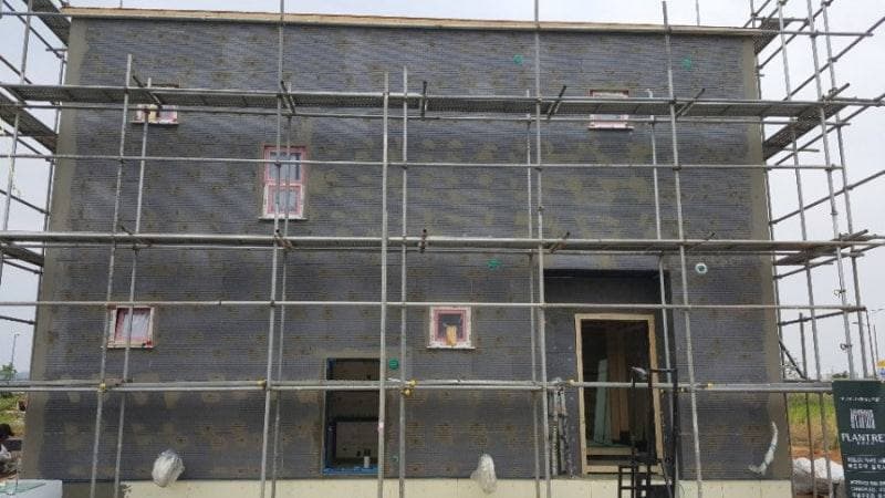 나주시 빛가람동 PAREX DPR STUCCO 외단열 시공 공정 사진 2