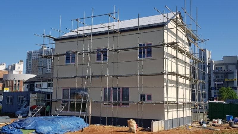 나주시 빛가람동 PAREX DPR STUCCO 외단열 시공 공정 사진 5