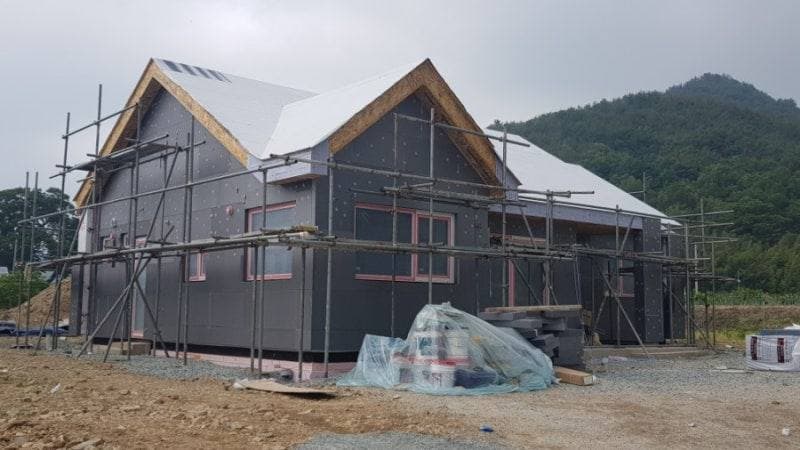 전남 함평군 PAREX DPR STUCCO 외단열 시공 공정 사진 1