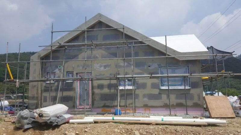전남 함평군 PAREX DPR STUCCO 외단열 시공 공정 사진 3