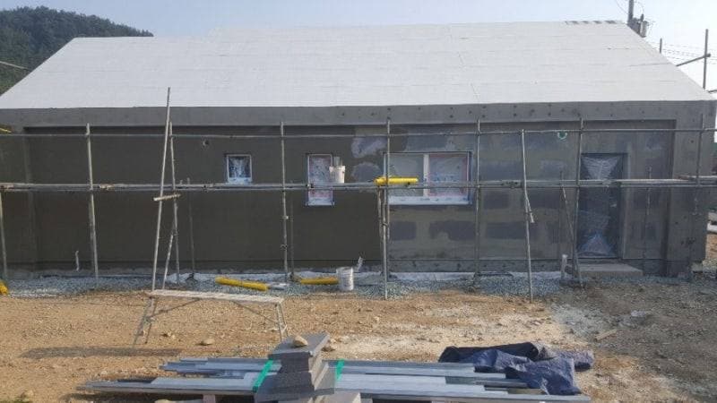 전남 함평군 PAREX DPR STUCCO 외단열 시공 공정 사진 4