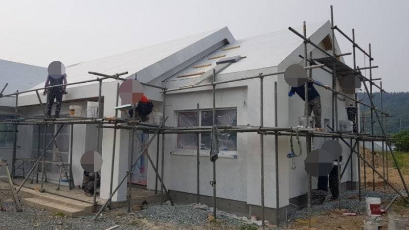 전남 함평군 PAREX DPR STUCCO 외단열 시공 공정 사진 5