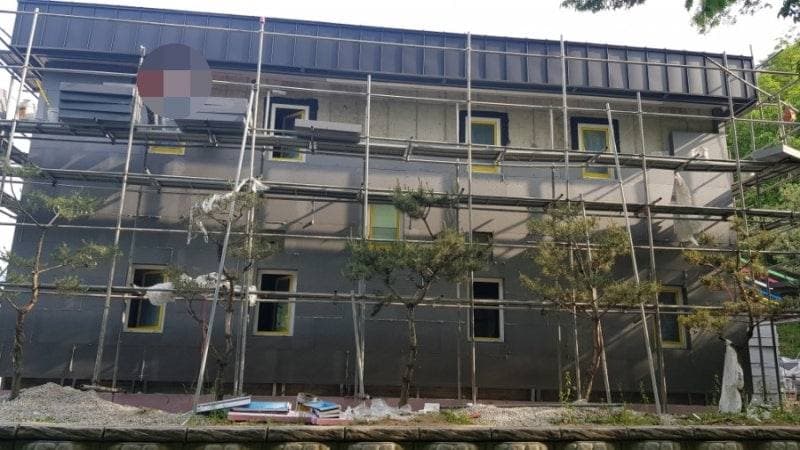 원주시 문막읍 PAREX Variance Tiera Plaster 외단열 시공 공정 사진 1