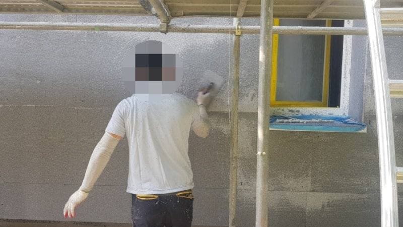 원주시 문막읍 PAREX Variance Tiera Plaster 외단열 시공 공정 사진 2
