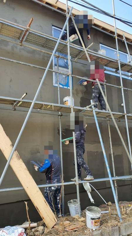 용인시 기흥구 지곡동 TERRACO STUCCO 외단열 시공 공정 사진 4