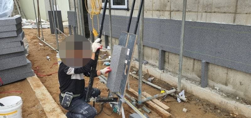 용인시 처인구 양지면 PAREX DPR외단열미장마감 외단열 시공 공정 사진 1
