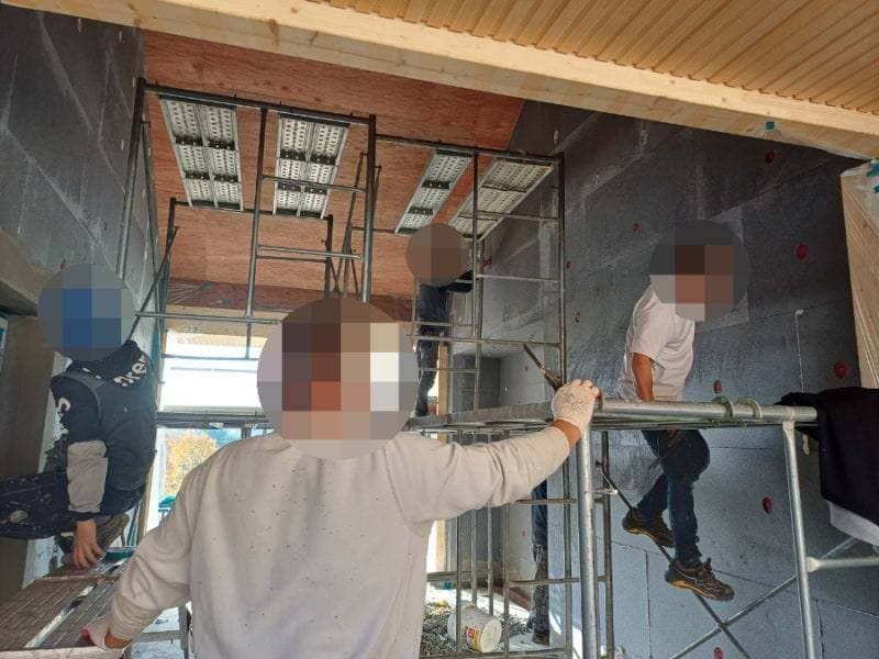 양양군 강현면 파렉스 디피알 외단열 미장마감 외단열 시공 공정 사진 3